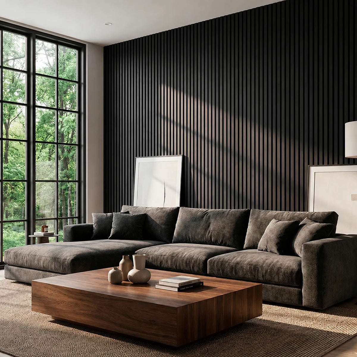 Acoustic Wood Wall Panel – Transform Your Space in Just 30 Minutes – (270 cm x 110 cm)