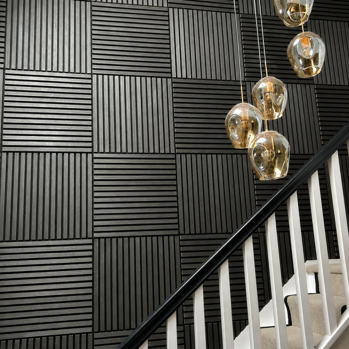 Acoustic Wood Wall Panel – Transform Your Space in Just 30 Minutes – (70 cm x 70 cm)
