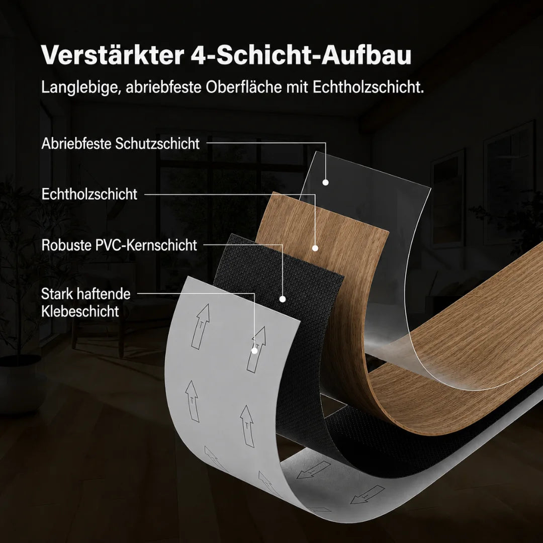 Waterproof Wood Flooring - Transform Your Space in Just 30 Minutes - (60 cm × 15 cm)