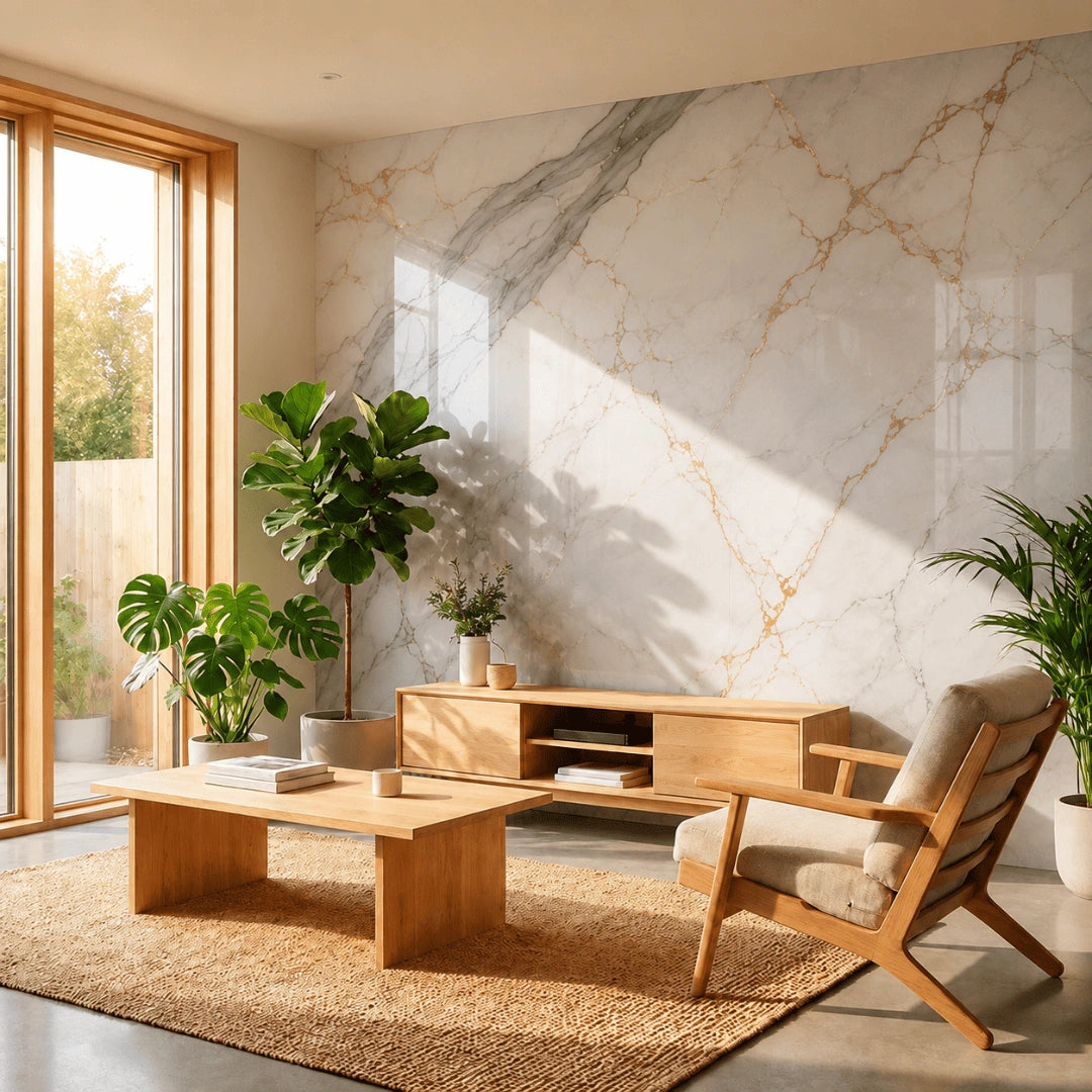 Self-Adhesive Marble Wall Panel – Transform Your Space in Just 30 Minutes – (270 cm x 110 cm)