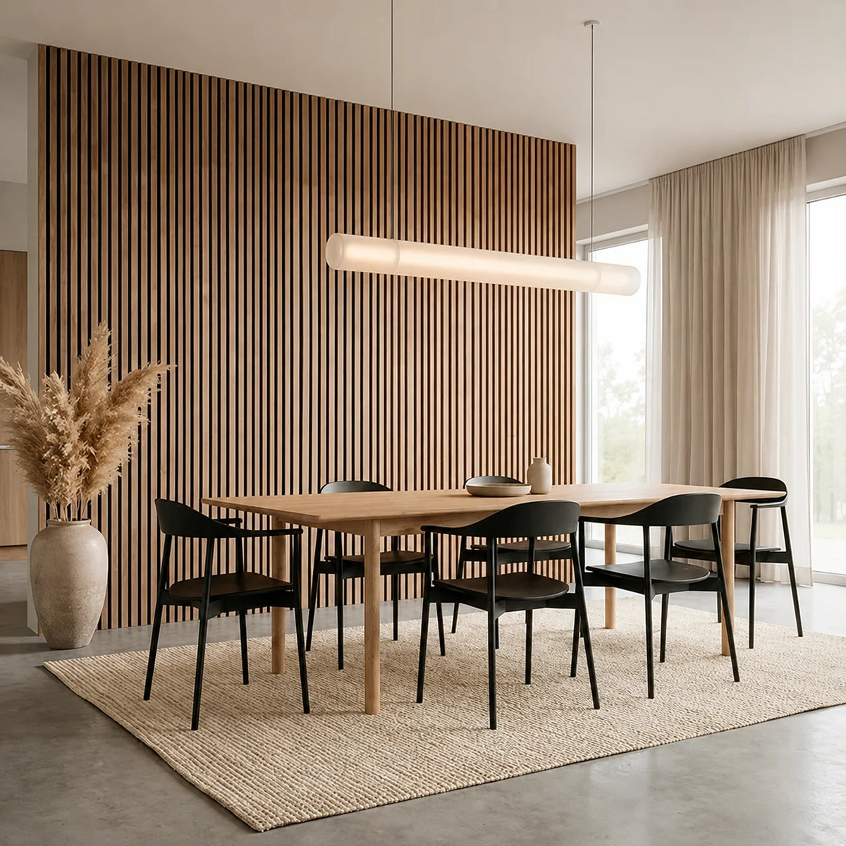 Acoustic Wood Wall Panel – Transform Your Space in Just 30 Minutes – (70 cm x 70 cm)